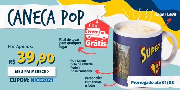 Sua caneca Pop com frete grátis