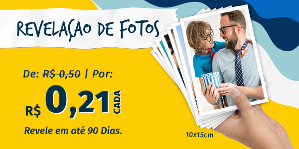 Oferta de Fotos COM REVELAÇÃO A PARTIR De 21 centavos por foto