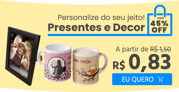 Presentes e decoração com 45%off - Nicephotos