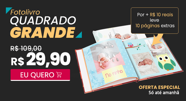 Oferta especial Quadrado Grande Só 29,90 - Nicephotos