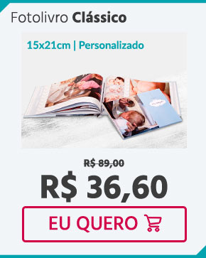 Seu Fotolivro clássico com Capa Personalizada