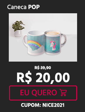 20 Reais na sua caneca Pop personalizada