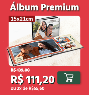 Álbum premium por R$111,20