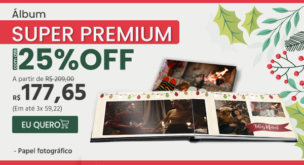 Álbum super premium com 25%off - Nicephotos