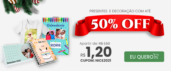 Presentes com até 50%off - Nicephotos