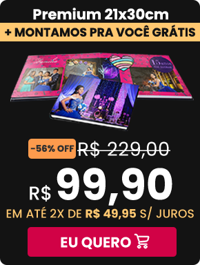 Álbum super premium a partir de R$156,75