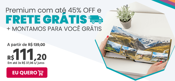 Álbum premium com 45%off + frete - Nicephotos