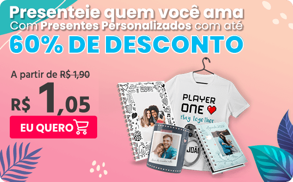  presentes com até 60%off - nicephotos