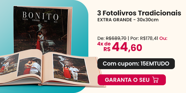  Leve 3 - Fotolivro Tradicional 30x30 R$ 209,90 - Nicephotos