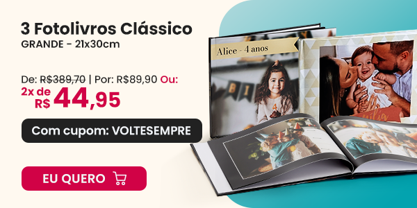 Leve 3 classicos grandes por R$89,90- Nicephotos