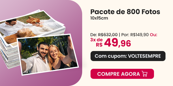  800 fotos 10x15 por R$ 149,90 - Nicephotos