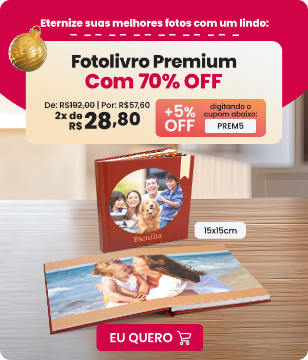 Fotolivro premium c/ 70% OFF - Nicephotos