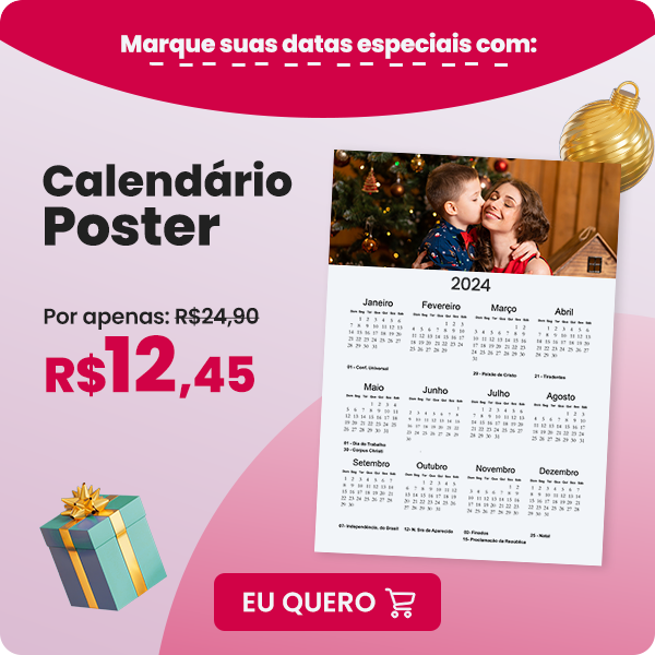  calendário poster 50% OFF - Nicephotos