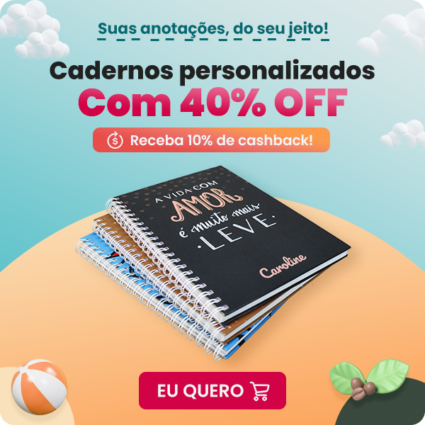 caderno 40% OFF - Nicephotos