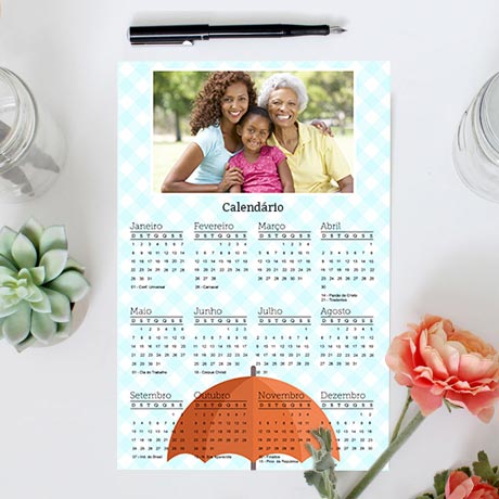 Calendario Poster Nicephotos calendario personalizado online brasil